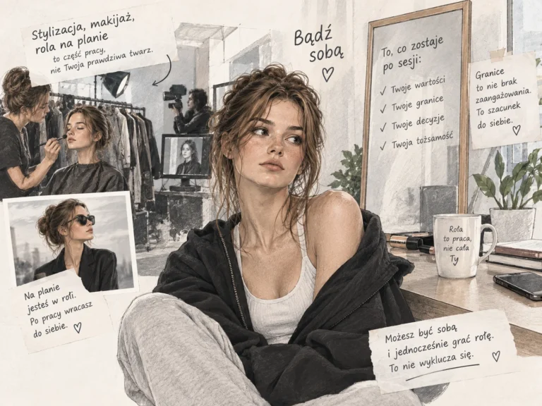bądź soba poza rolą w modelingu