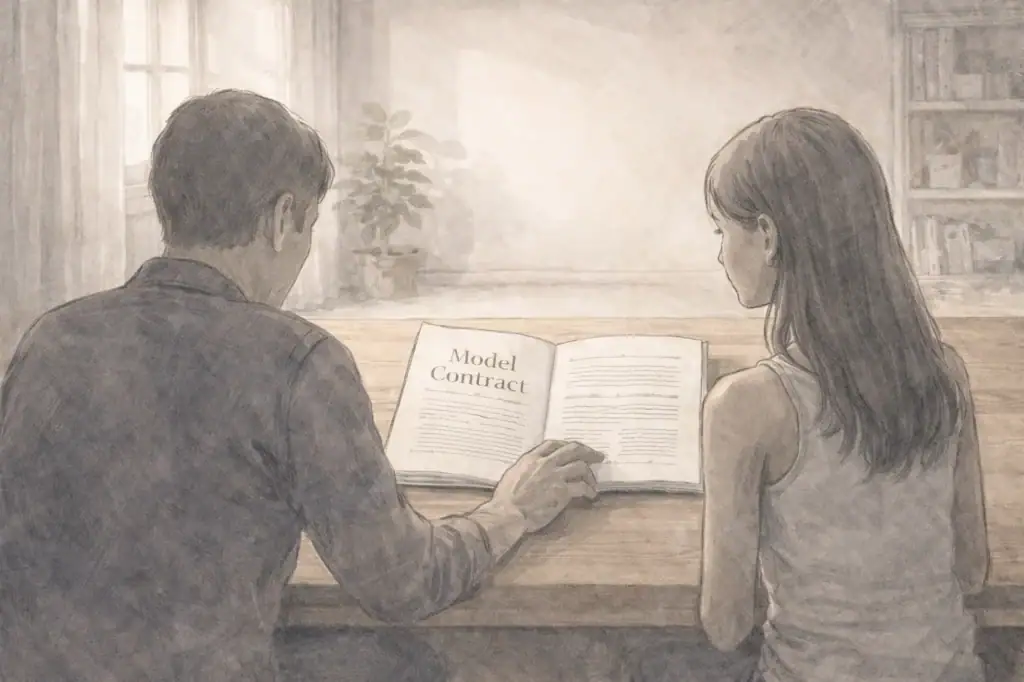 sprawdzanie umowy z agencją modelek