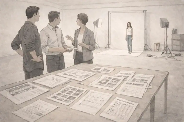 sesja reklamowa z modelką