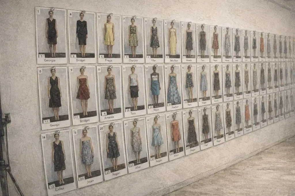 modeling high fashion backstage tablica modelek